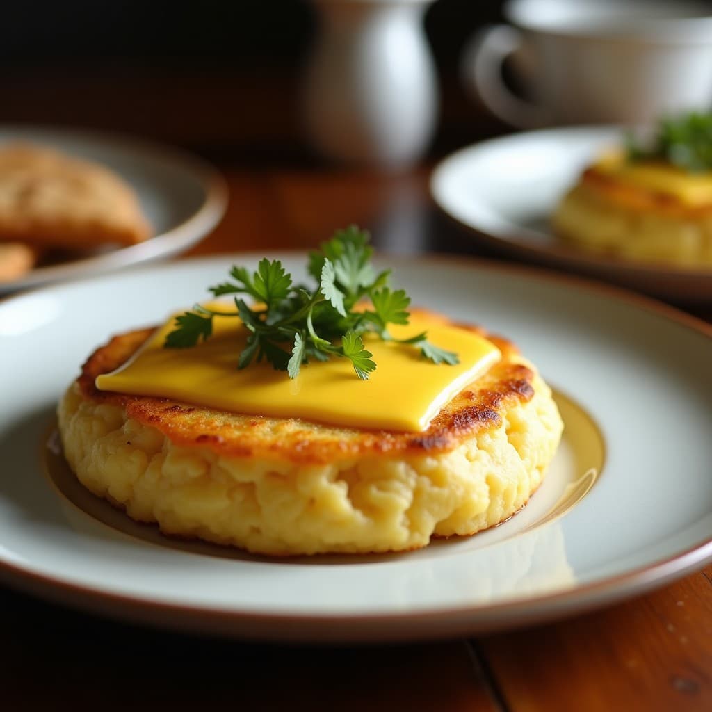 Arepa de Harina de Yuca y Queso Palmito con Hojitas de Mostaza: Receta Venezolana Keto