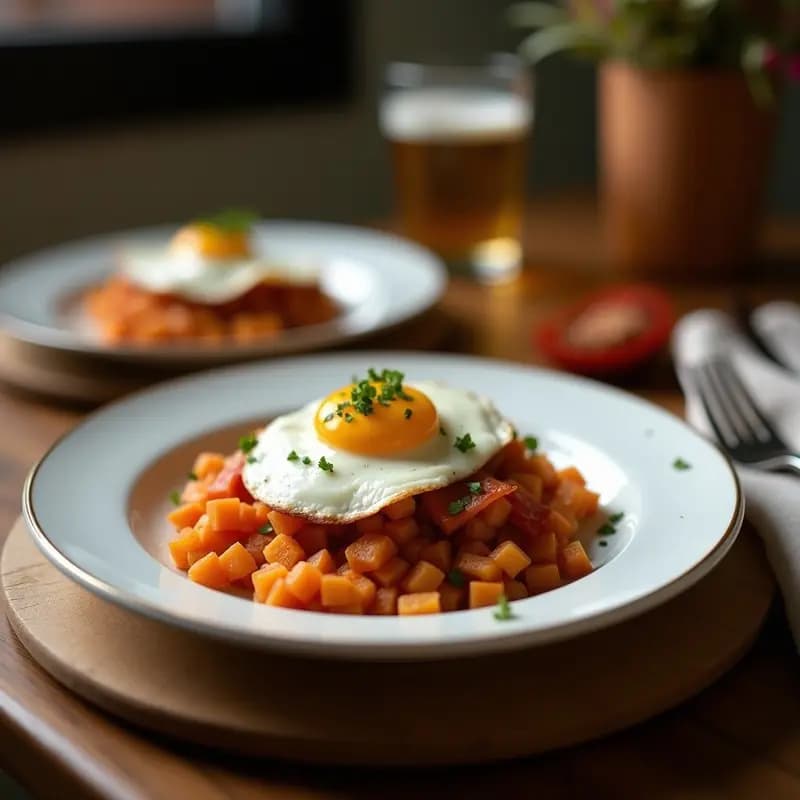 Areal de Huevo y Plátano Macho: Desayuno Dominicano Sin Harina