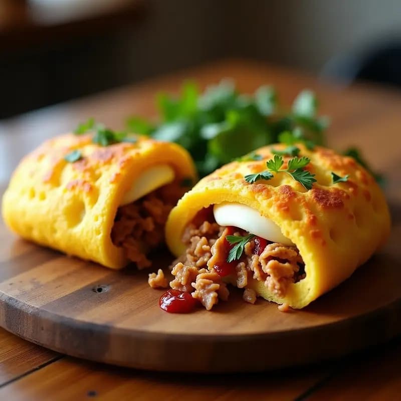 Arepa de Maíz Amarillo con Relleno de Pull Jack y Queso Mozzarella: Receta Venezolana Gourmet