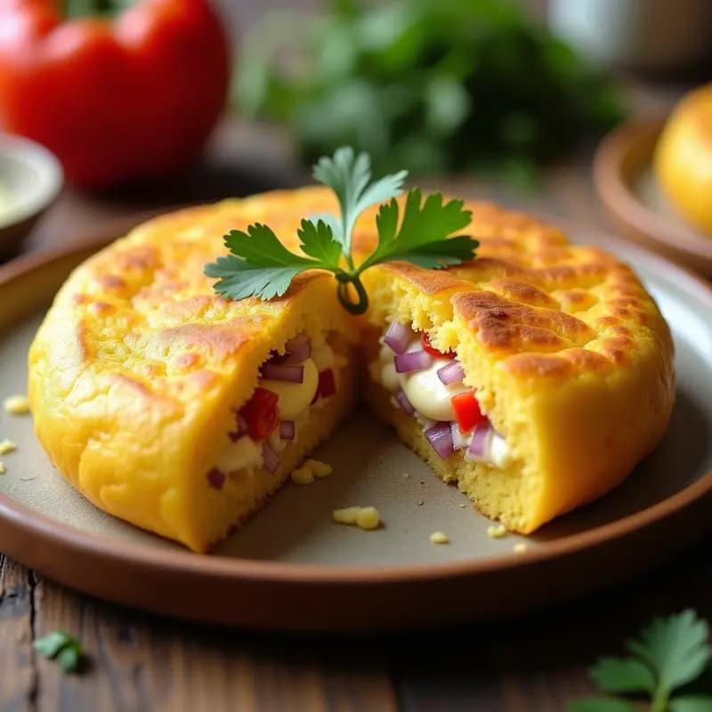Arepa de Maíz Amarillo Rellena de Queso Palmito: Receta Colombiana Sin Lactosa