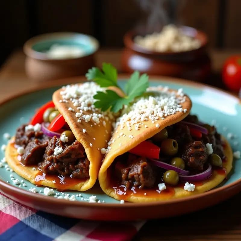Arepa de Maíz Azul con Desmechado de Res: Receta Venezolana Tradicional en 30 Minutos