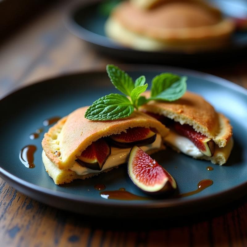 Arepa de Maíz Azul Rellena de Queso de Cabra y Higos: Receta Venezolana Gourmet en 20 Minutos
