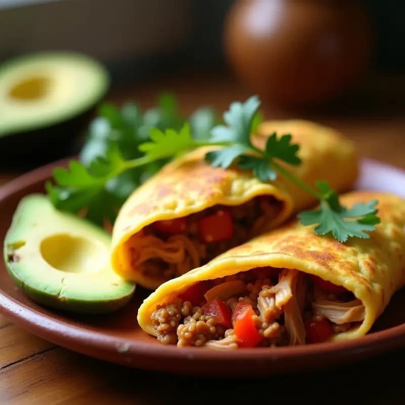 Arepa de Maíz Tierno Rellena de Guiso de Pollo y Aguacate: Receta Colombiana en 20 Minutos