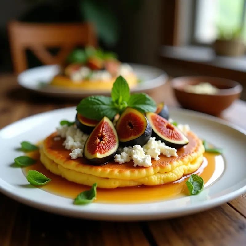 Arepa de Maíz Tierno con Queso de Cabra y Higos: Receta Colombiana Dulce y Salada
