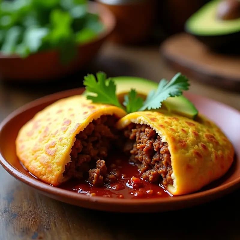 Arepa de Ñame Rellena de Carnes Desmechadas: Receta venezolana sin harina de maíz