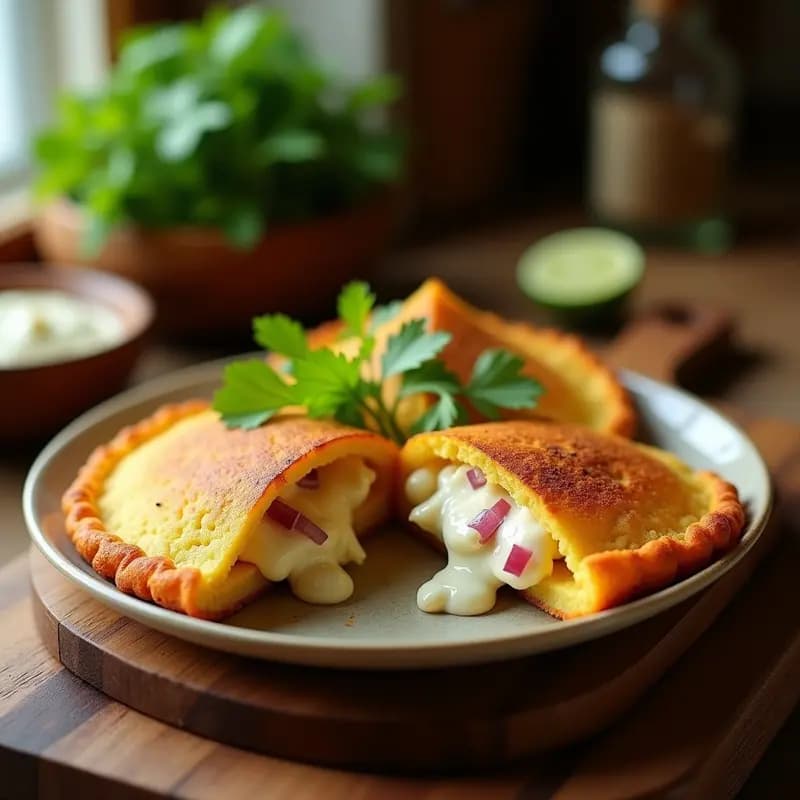 Arepa de Ñame y Queso de Cajú: Receta Venezuelana Sin Gluten y Sin Lácteos en Airfryer