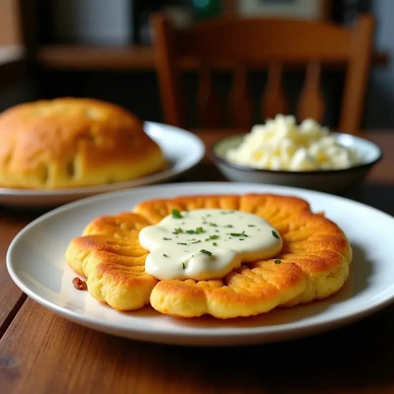 Arepa de Ñame Rellena de Queso de Coco: Receta Colombiana Sin Lácteos