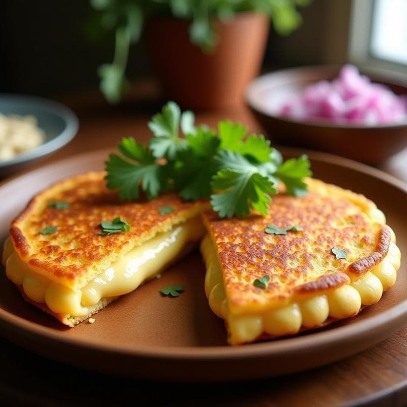 Arepa de Ñame y Queso Quesadilla: Receta Venezolana Sin Gluten y Crujiente en Airfryer