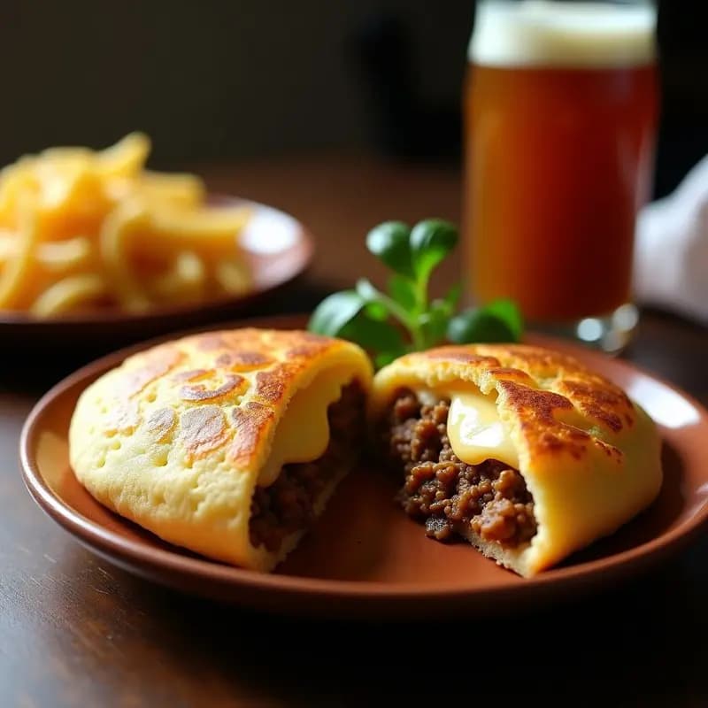 Arepa Rellena de Pabello y Queso Guildford: Receta Venezolana de Comida Reconfortante en 20 Minutos