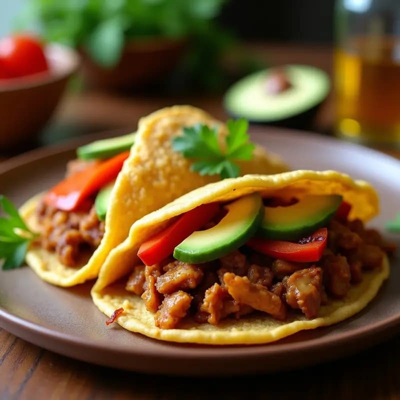 Arepa Venezolana Rellena de Pabello Criollo Vegano: Receta con Plátano Maduro y Aguacate