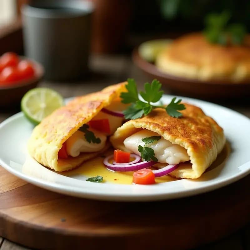 Arepa Rellena de Pabllo a la Plancha: Receta Venezuelana Sin Harina de Maíz