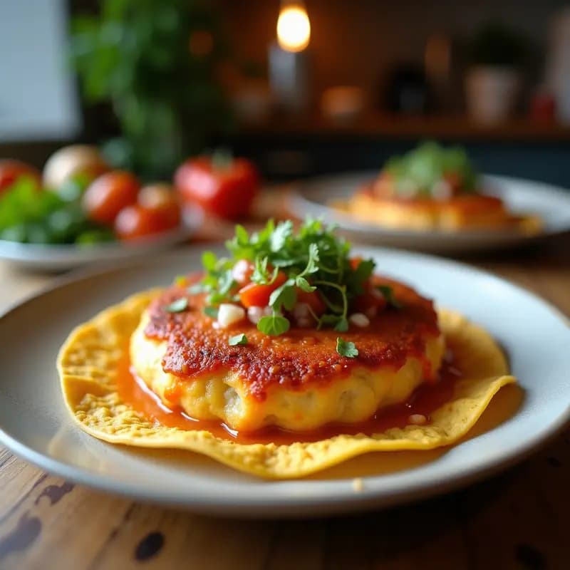 Arepa Colombiana Rellena de Pescado Frito y Salsa de Aji: Receta Costera Crujiente
