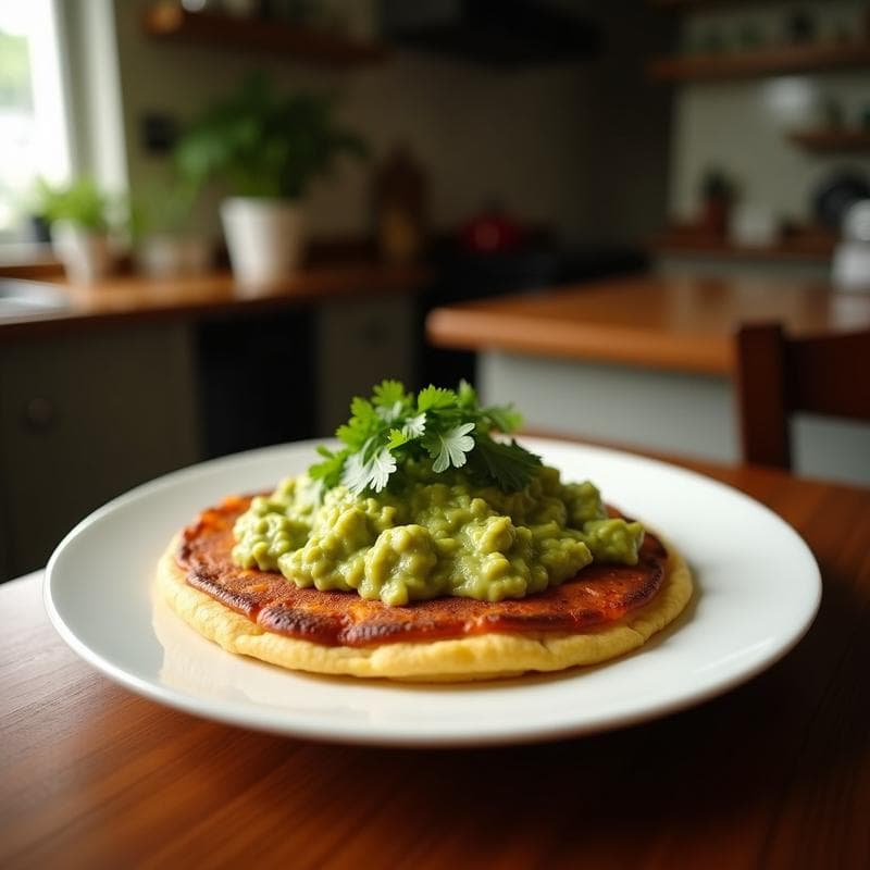 Arepa de Plátano Macho y Guacamole: Receta Colombiana Sin Gluten y Vegana en Airfryer