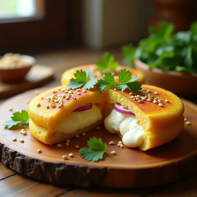 Arepa de Plátano Macho y Queso de Almendras: Receta Colombiana Sin Harina de Maíz