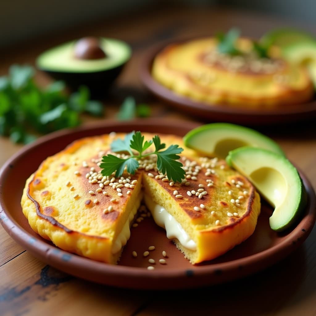 Arepa de Plátano Macho y Queso de Soja: Receta Colombiana Keto en Airfryer