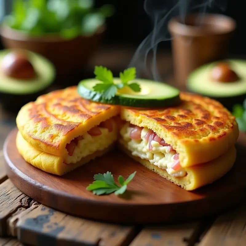 Arepa Venezolana de Plátano Macho y Queso de Anacardos: Versión Sin Gluten y Vegana