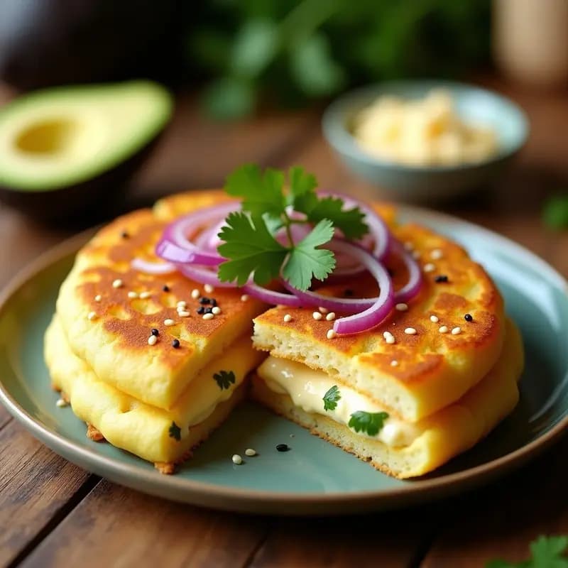 Arepa Colombiana de Queso de Altramuces: Receta Sin Gluten y Alta en Proteína en Airfryer