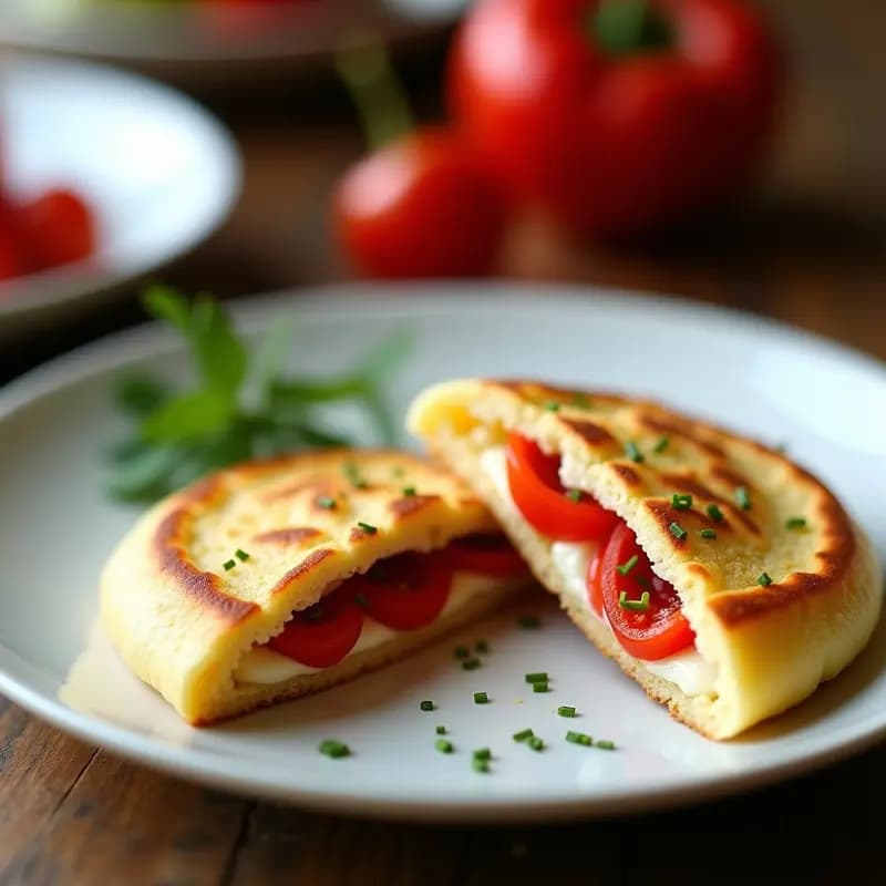Arepa Venezolana de Queso Blanco y Pimentón: Receta Sin Gluten y Alta en Calcio