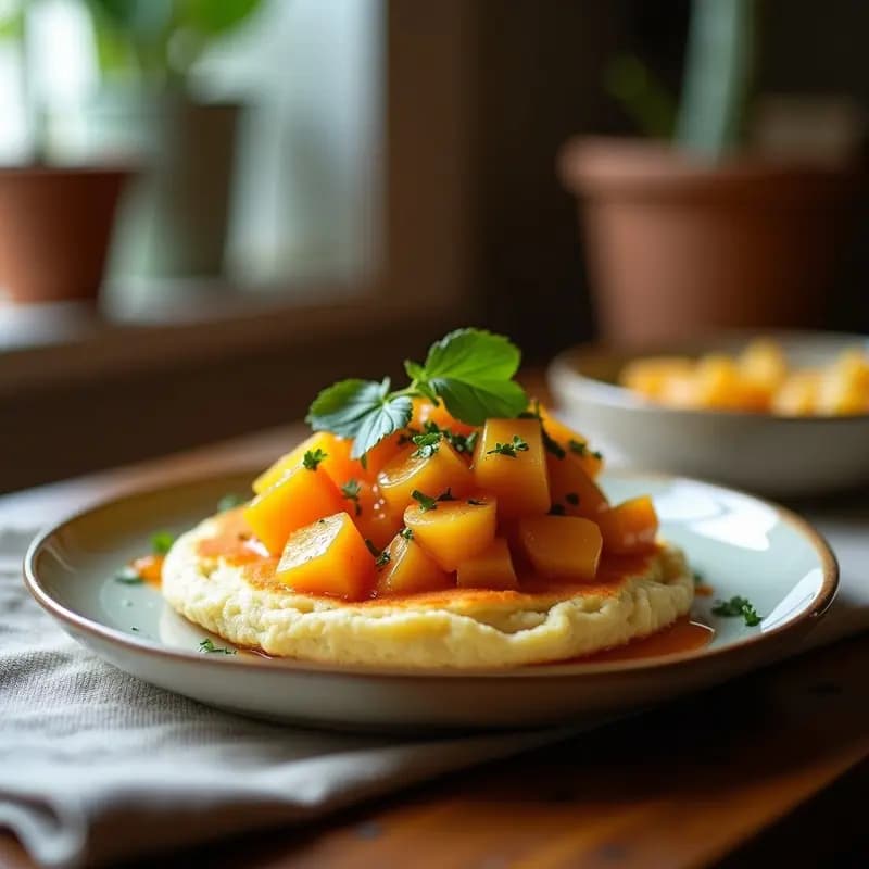 Arepa de Queso de Cabo con Mermelada de Guayaba y Ají: Desayuno Colombiano Dulce-Picante
