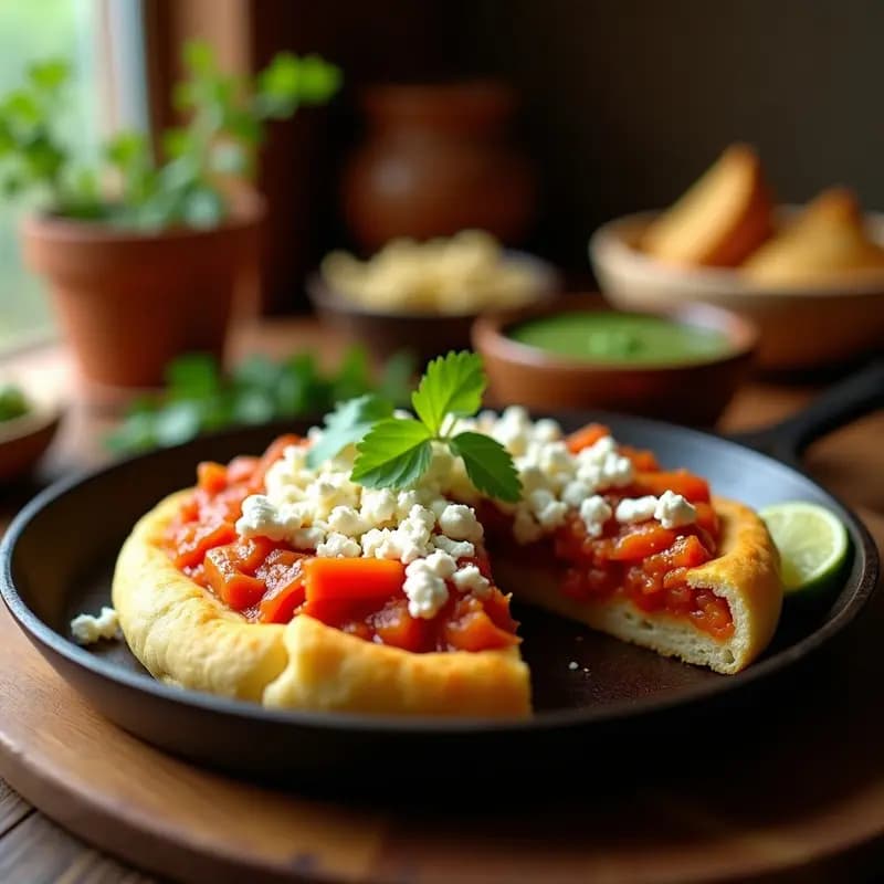 Arepa de Queso Fresco y Hogao Colombiano: Receta en Sartén con Salsa Criolla