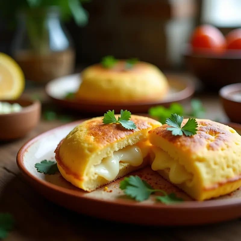 Arepa Rellena de Queso de Guayaba y Queso Blanco: Receta Colombiana Dulce-Salada en Airfryer