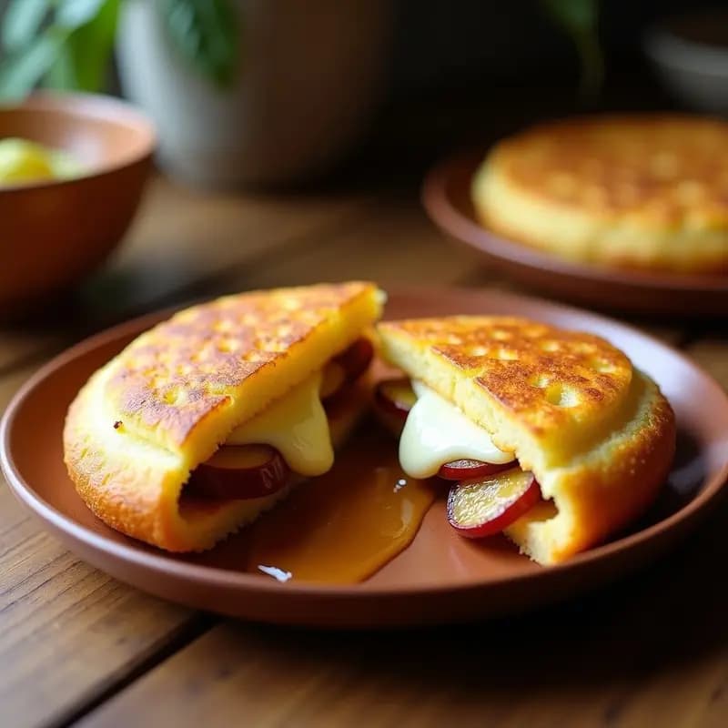Arepa Rellena de Queso Guayamés y Plátano Macho: Receta Venezolana Dulce-Salada en Airfryer