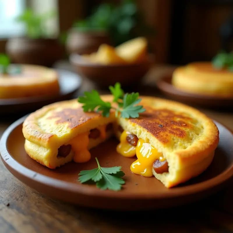 Arepa Venezolana de Queso Guyana y Plátano Maduro: Receta Sin Harina de Trigo