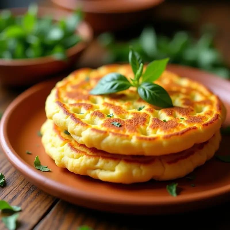 Arepa de Queso Guyanés con Hojitas de Estragón: Receta Venezolana en Airfryer