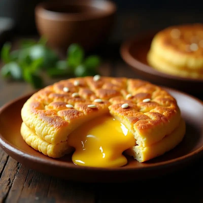 Arepa de Queso y Maíz Pipoca: Desayuno Colombiano sin Gluten con Toque Crujiente