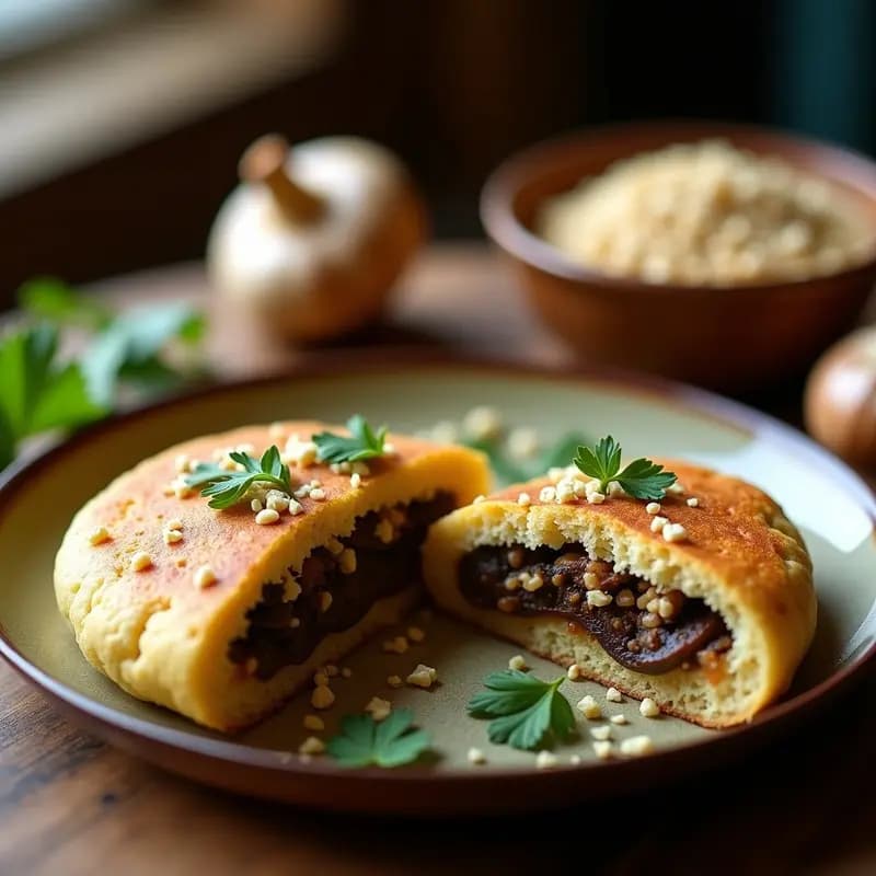 Arepa de Quinoa y Champiñones: Receta Venezolana Sin Harina de Maíz y Keto