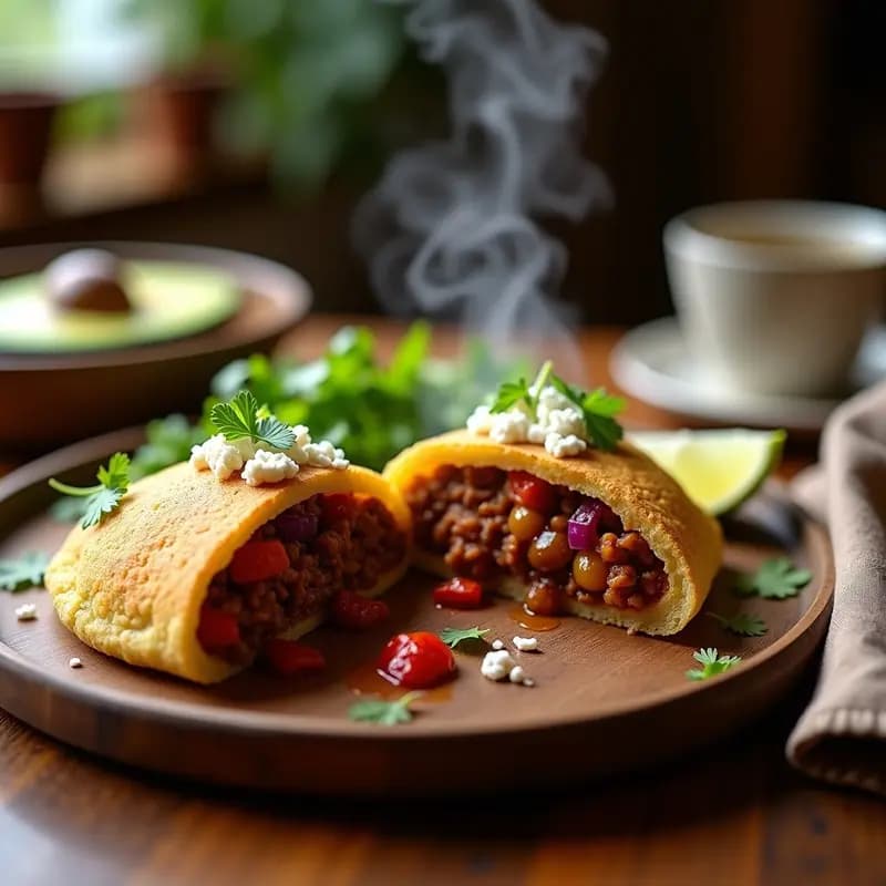 Arepa de Quinoa con Relleno de Pabello Pike: Receta Venezolana Sin Gluten y Gourmet