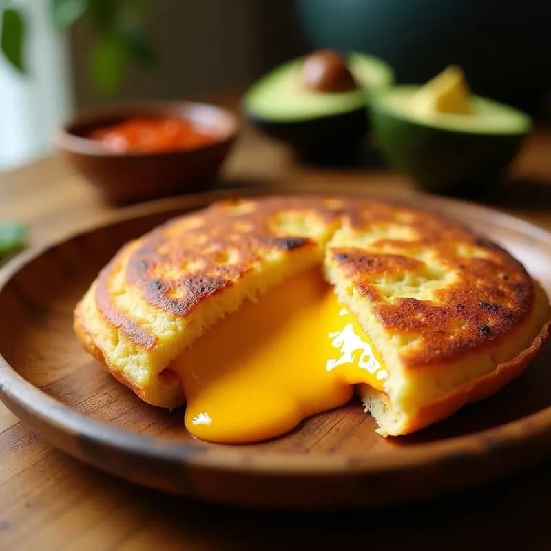 Arepa Venezolana de Queso Telita: Receta en Airfryer Crujiente y Fundida por Dentro