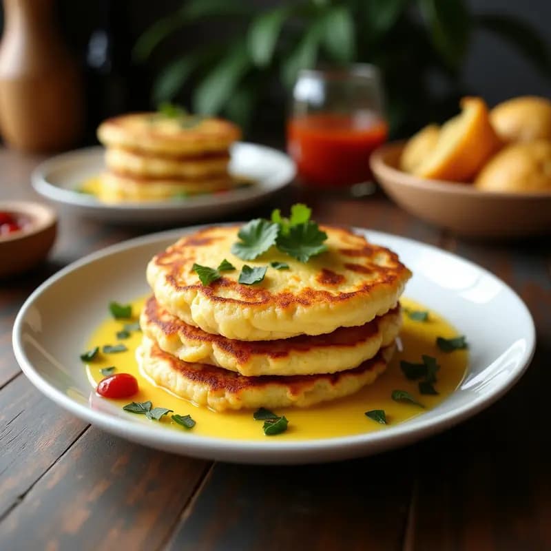 Arepa Dominicana de Yautía y Queso Frito: Receta del Caribe Crujiente en Airfryer