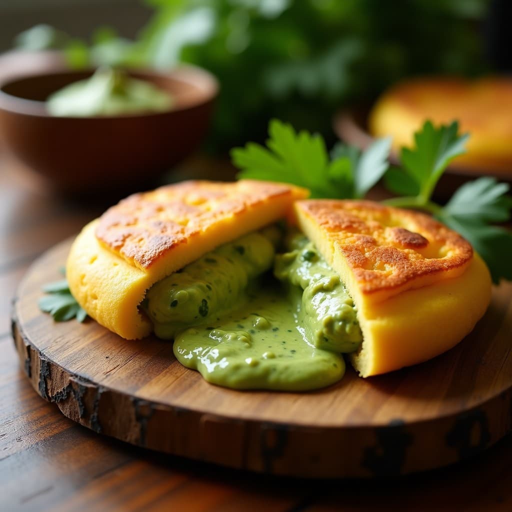 Apera de Yuca con Guasacaca de Aguacate: Receta Colombiana Sin Gluten y Vegana
