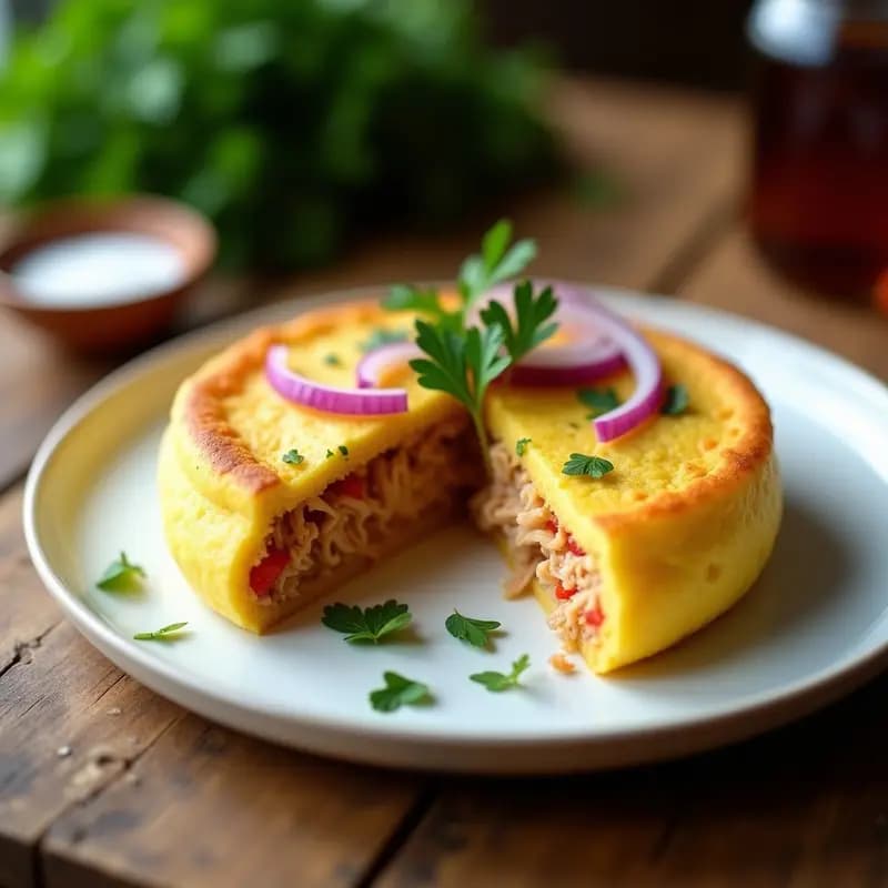Arepa de Yuca y Pollo Desmenuzado: Receta Venezolana Alta en Proteína en Thermomix