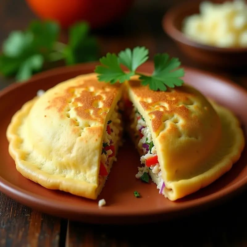 Arepa Dominiqueña de Yuca y Queso: Receta del Caribe con Relleno de Bacalao Desmigado