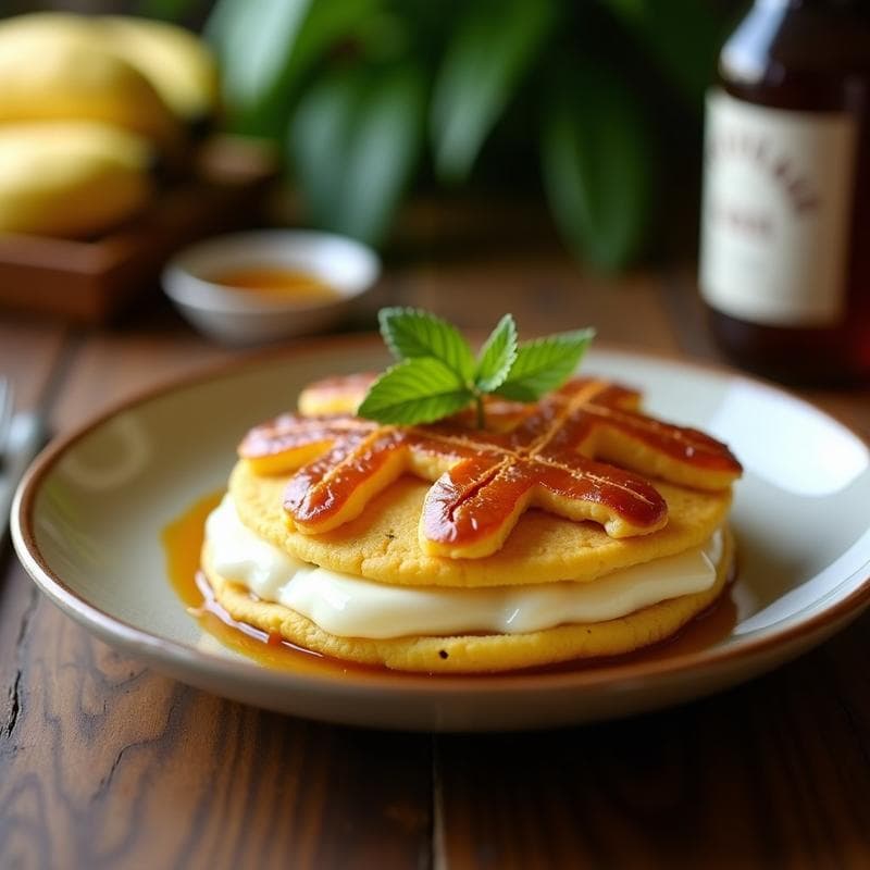 Arepa de Yuca Rellena de Queso de Burro y Hojaldre de Plátano: Receta Colombiana Sin Gluten