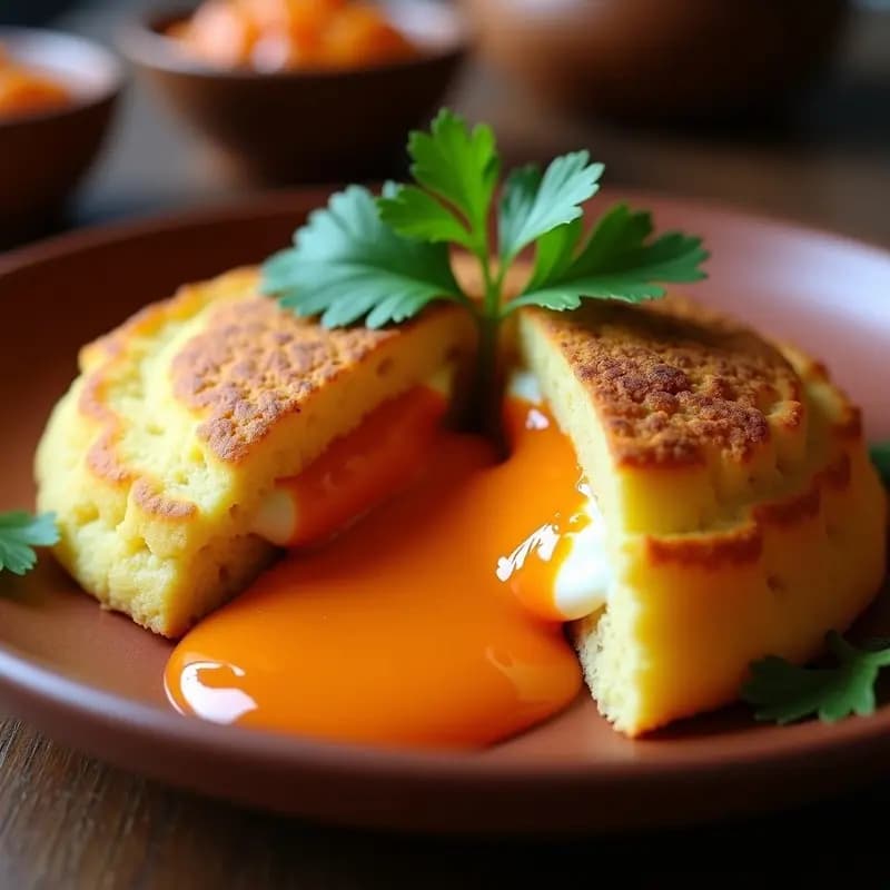 Arepa de Yuca y Queso de Cabra con Salsa de Guayaba: Receta Venezolana Gourmet