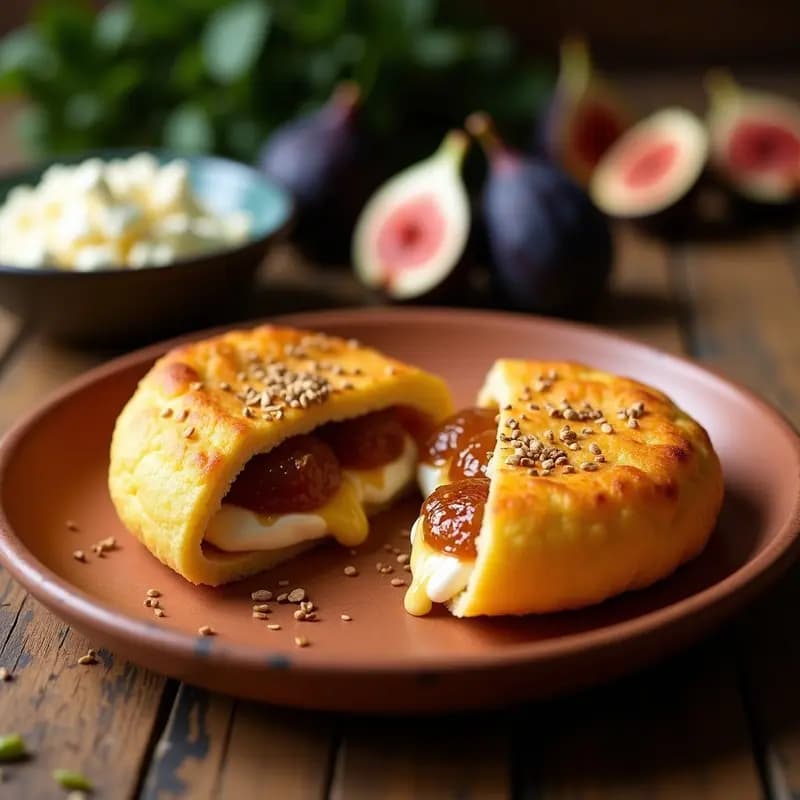 Arepa de Yuca Rellena de Queso de Cabra y Higos: Receta Venezolana-Colombiana Fusion