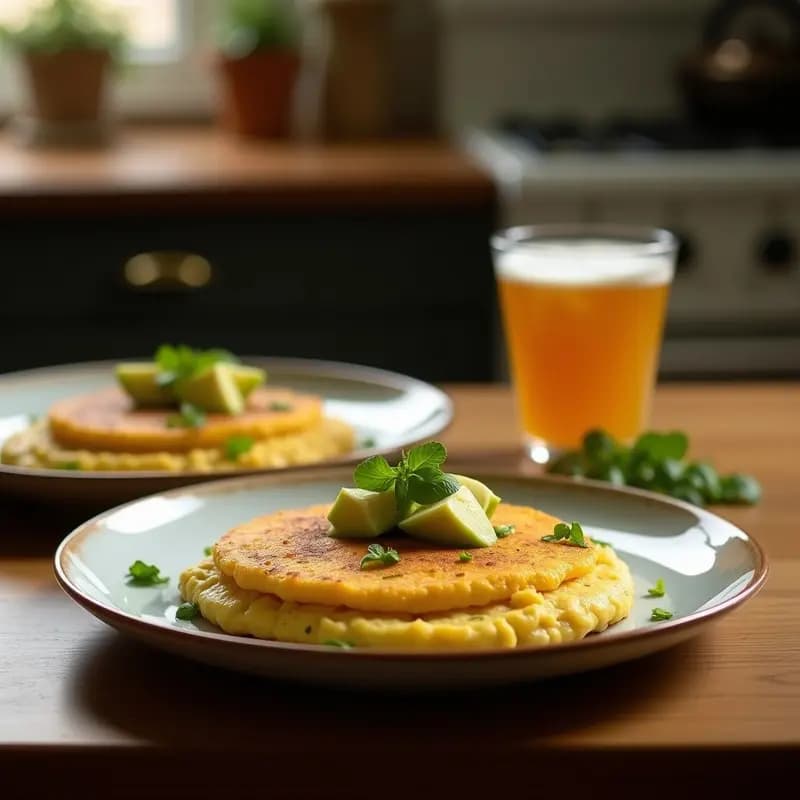 Arepa de Yuca y Queso de Castañas con Topping de Aguacate: Receta Venezolana Sin Harina