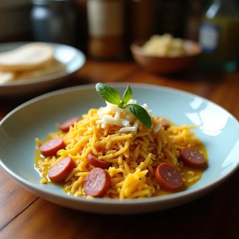 Arepa de Yuca y Queso Guatemalteco con Relleno de Chorizo: Receta Latina Crujiente