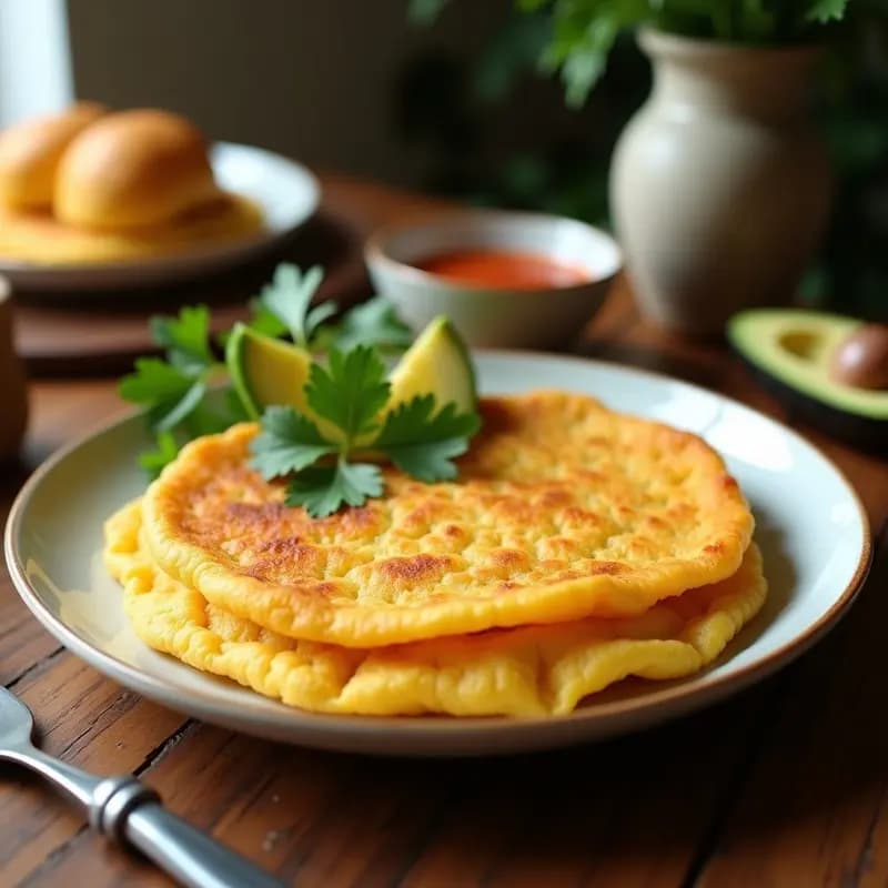 Arepa Colombiana de Yuca y Queso Costeño: Receta Sin Harina en Sartén Antiadherente