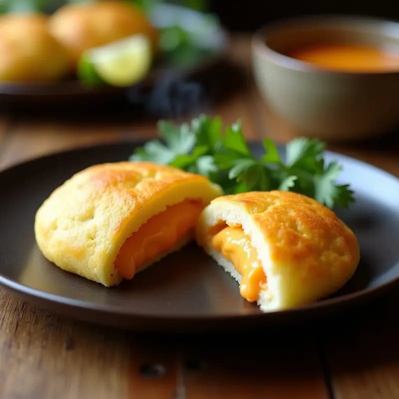 Arepa de Yuca Rellena de Queso de Guayaba: Desayuno Venezolano Tradicional