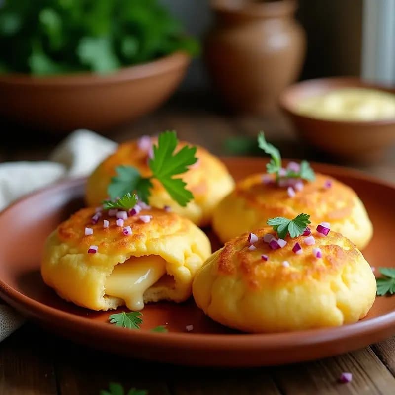 Arezpa de Yuca Rellena de Queso Guayanés: Receta Colombiana-Venezolana en Airfryer