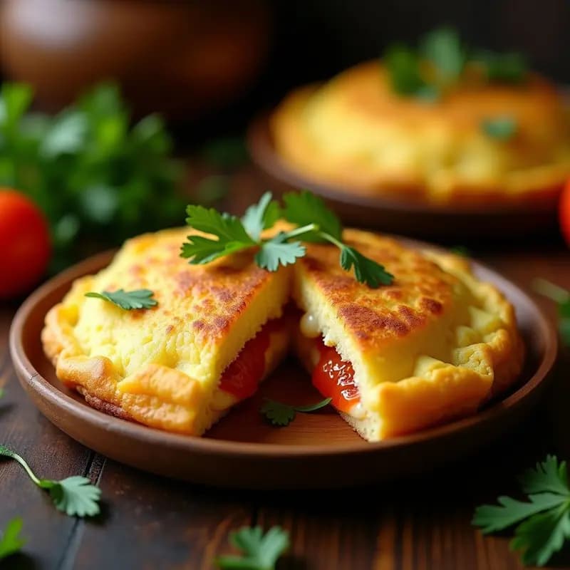 Arepa de Yuca y Queso Guyanés con Hogao Criollo: Receta Colombiana-Venezolana Sin Harina