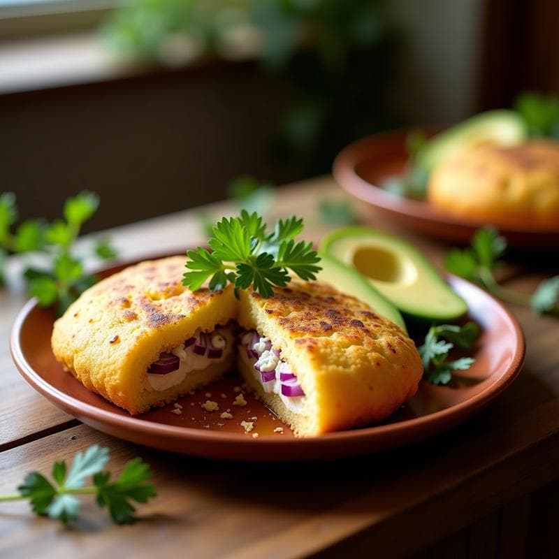 Arepa de Yuca Rallada y Queso de Soja: Receta Vegana y Sin Gluten para Desayunar
