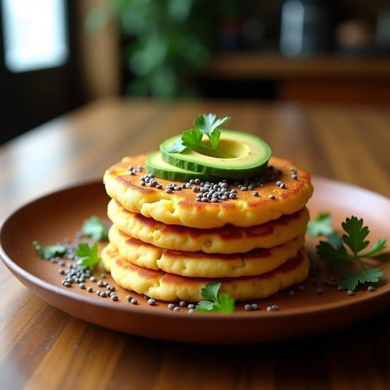 Arepa de Yuca y Semillas de Chía: Desayuno Colombiano Sin Gluten y Alto en Fibra