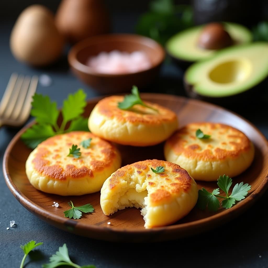 Arepas de Arroz Fermentado y Queso de Almendras: Receta Colombiana Sin Gluten en Airfryer