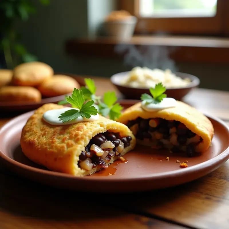Arepas Rellenas de Caraotas Negras y Queso Blanco: Receta Venezolana en Airfryer