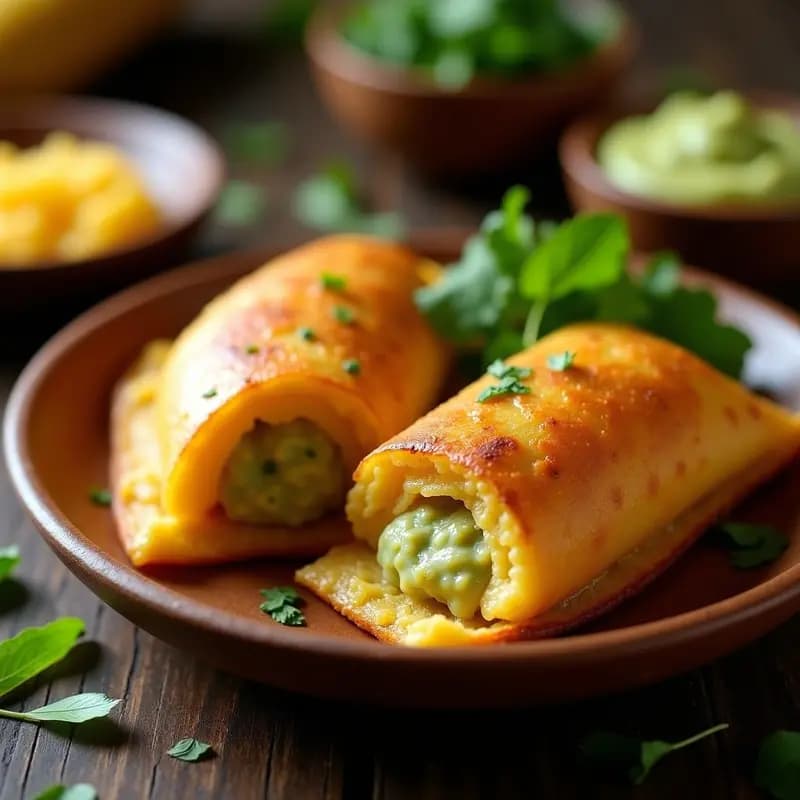 Arepas Rellenas de Carimañola y Queso farming: Receta Colombiana Vegana y Sin Gluten
